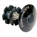 M Part alloy star nut set for 1-1/8 inch bike steerer tubes, black anodised bike components for secure headset installation