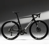 Basso SV Super Record 13x wireless road bike with Campagnolo disc brakes, sleek frame and racing design.