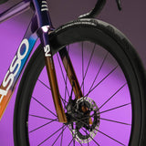 Basso Bikes SV Super Record 13x wireless road bike with Campagnolo disc brakes, sleek frame and high-performance components.