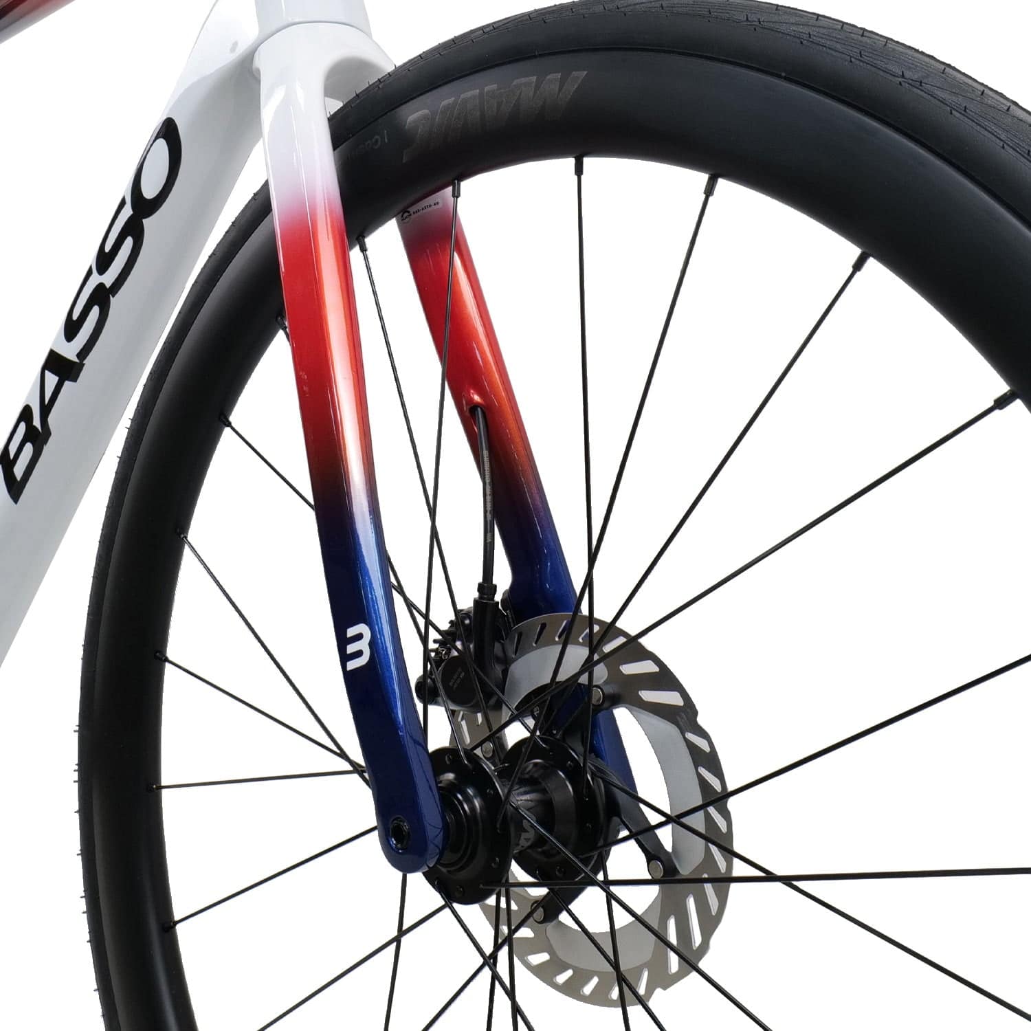 Basso Astra Ultegra Di2 Road Bike with Mavic Cosmic S wheels in white, showing sleek frame and high-performance components.