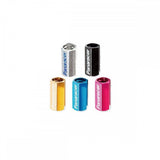 Panaracer tubeless valve core remover and valve cap for Presta valves, bike components for easy tire maintenance.