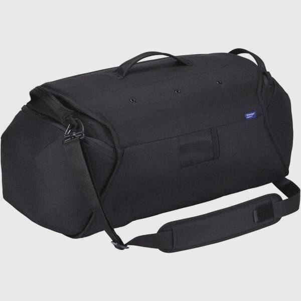 Thule RoundTrip Bike Duffel 55L cycling gear bag with organized compartments, durable accessories for bike travel and storage.