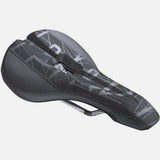 PRO MSN 1.3 Enduro saddle with carbon reinforced base and drainage port, designed for mountain biking components.