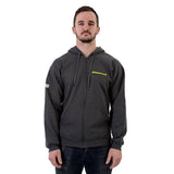 Unisex Identiti Logo Zip Hoody jersey with classic fit, fleece knit fabric, featuring the brand's logo on the front.