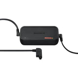 Shimano STEPS EC-E8004 e-bike battery charger with built-in UK plug and power cable, designed for Shimano e-bike batteries.