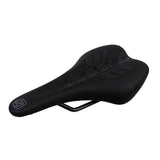 Gusset Components S2 Sm Junior saddle with anti-slide grip for performance cycling rides, shown with close-up of saddle surface.