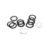 Enduro Bearings spacer kit for SRAM GXP and DUB bottom brackets, showing various metal spacers and components for bike maintenance.
