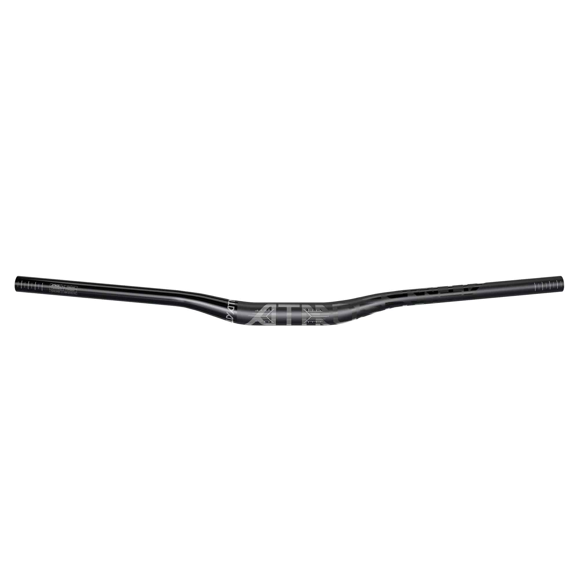 Truvativ Atmos 7K Handlebar, 31.8mm, 760mm Wide A1: BEAD BLAST BLACK WITH SLATE LOGOS 20MM RISE | Swinnerton Cycles