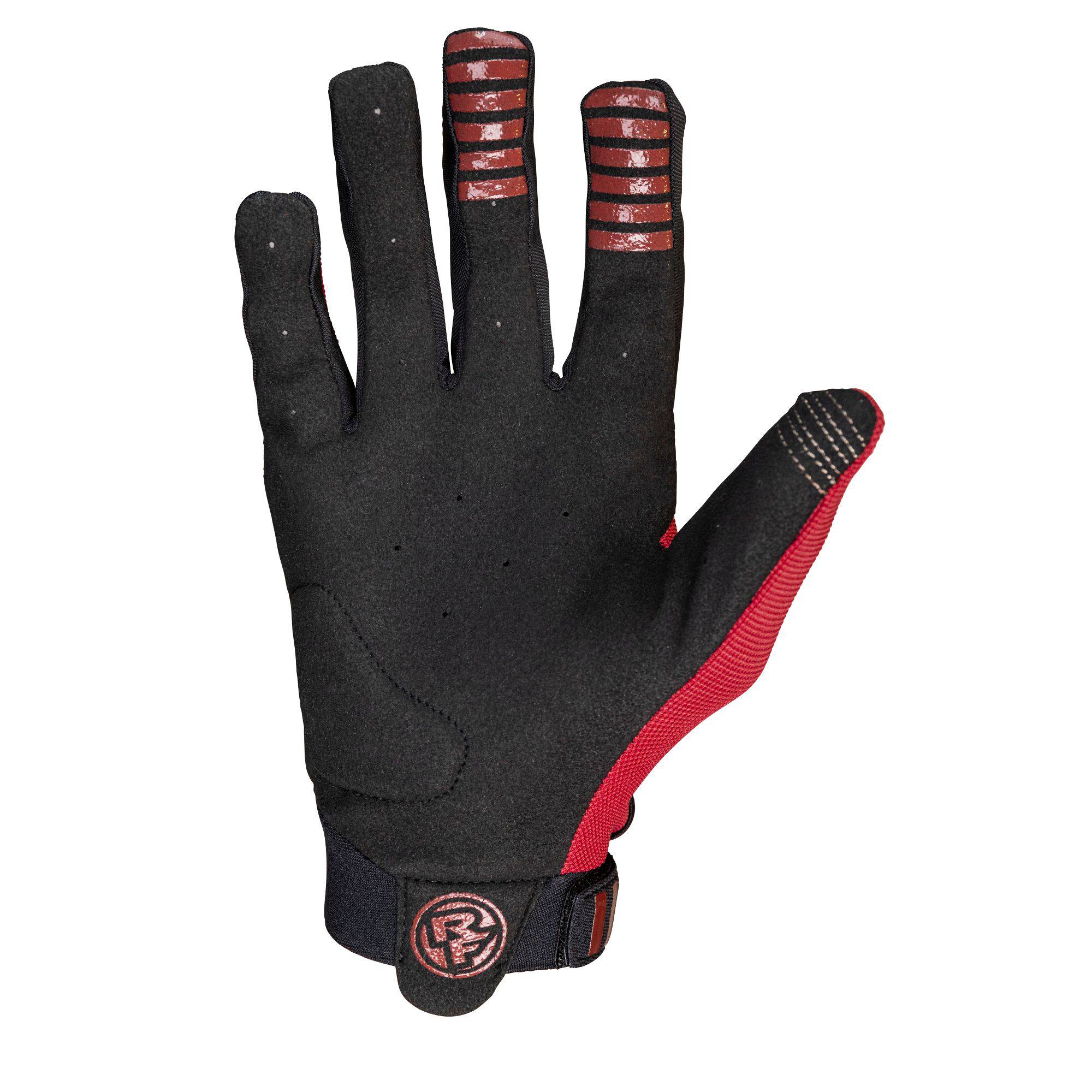 Race Face Ruxton cycling gloves with knuckle protection and silicone grip for enhanced comfort and control during rides.