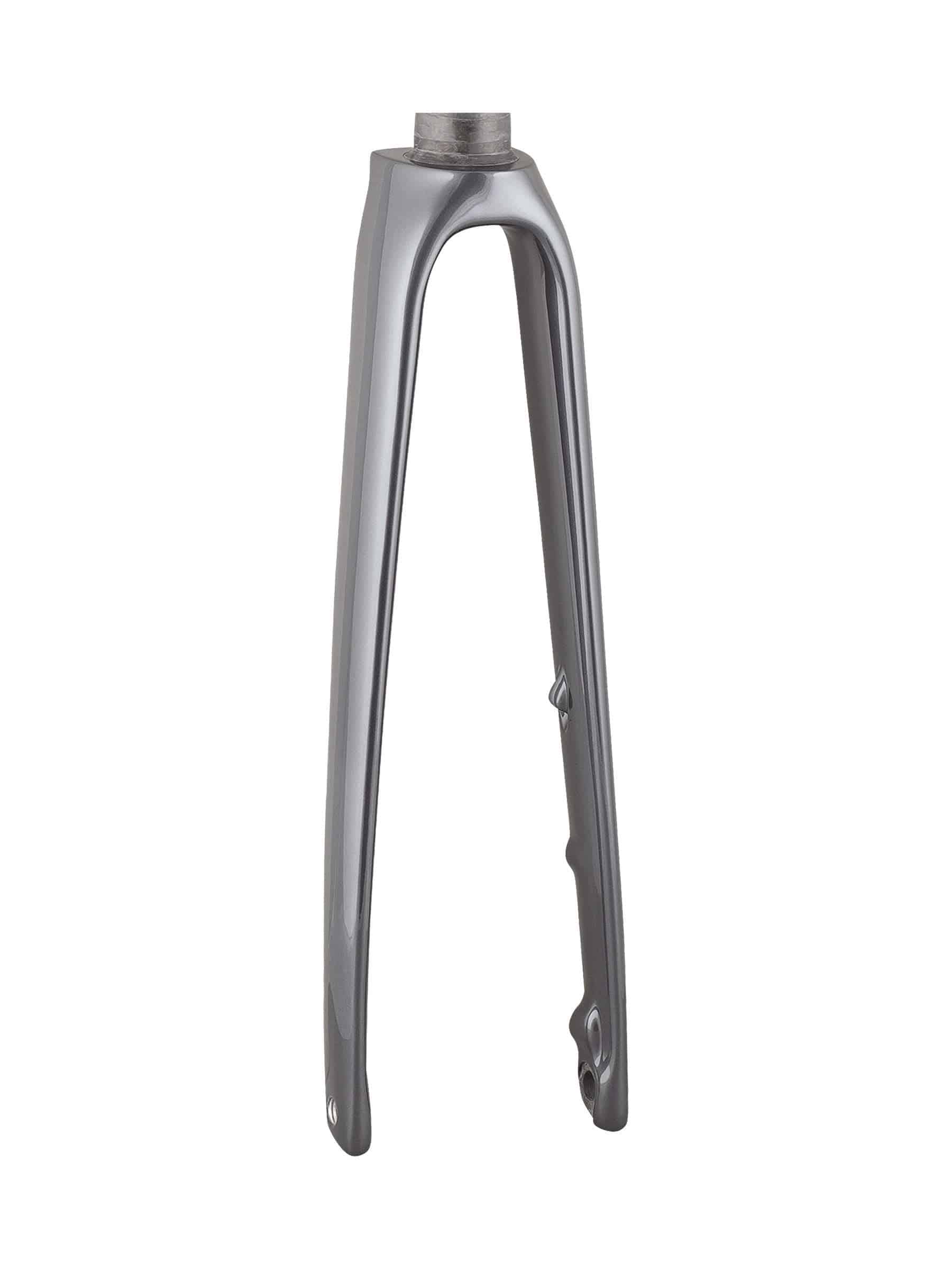 Trek Emonda SL7 carbon fork for road racing bikes, lightweight and aerodynamic bike component with sleek black finish.