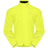 Madison Protec men's 2-layer waterproof cycling jacket with reflective details, shown in a weather-resistant outdoor setting.