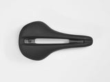 Bontrager Verse Elite bike saddle with full cut-out and Blendr mounts, designed for comfort on cycling components.