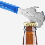 Park Tool BO-6 stainless steel bottle opener with vinyl handle, durable tool accessory for opening bottles easily.