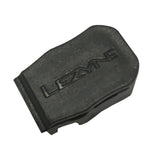 Lezyne Cadence Magnet in black for cycling sensor, shown attached to bike crank for accurate cadence measurement.