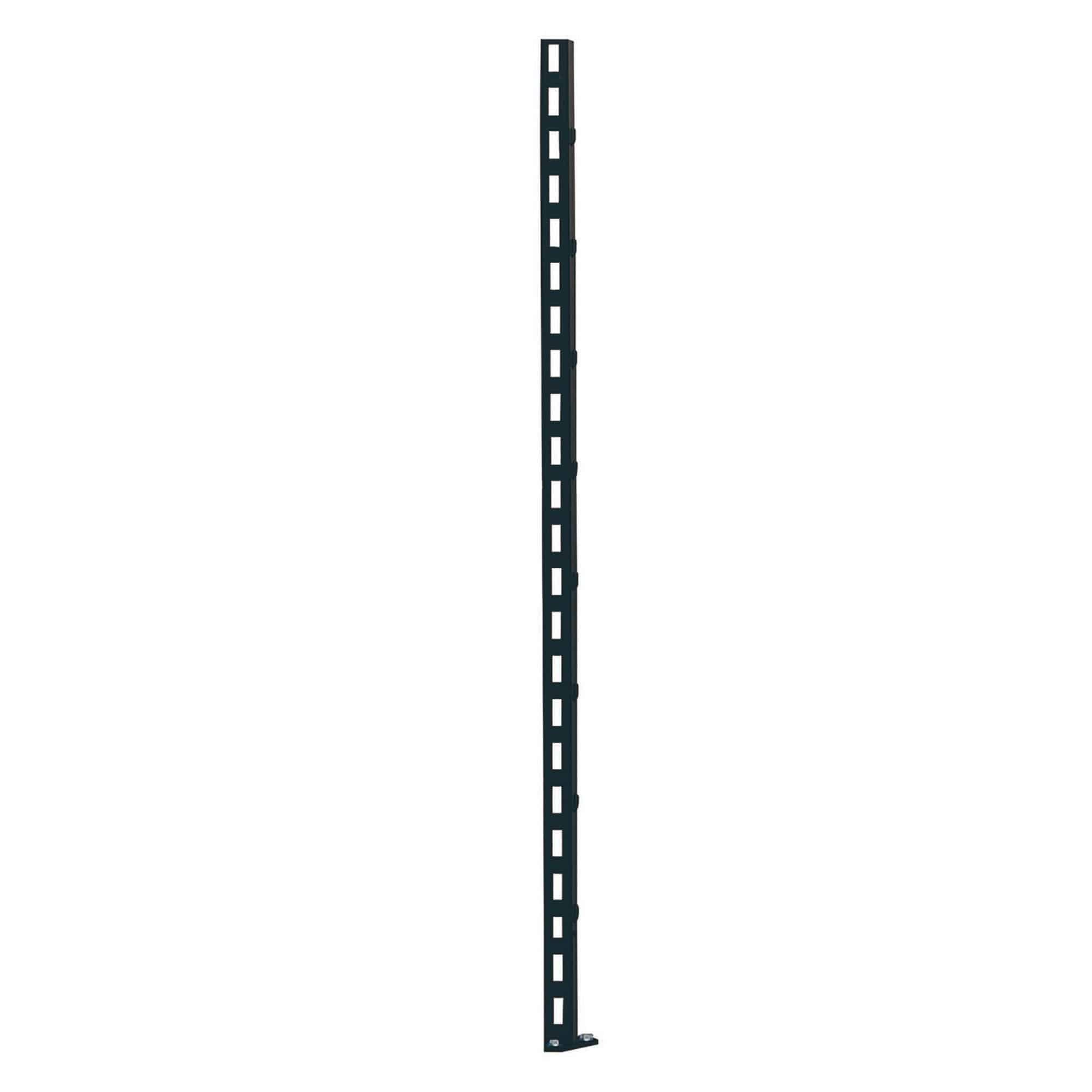Black UNIOR workshop support bracket with left support arm, measuring 32x45x1155mm, for bench stability.