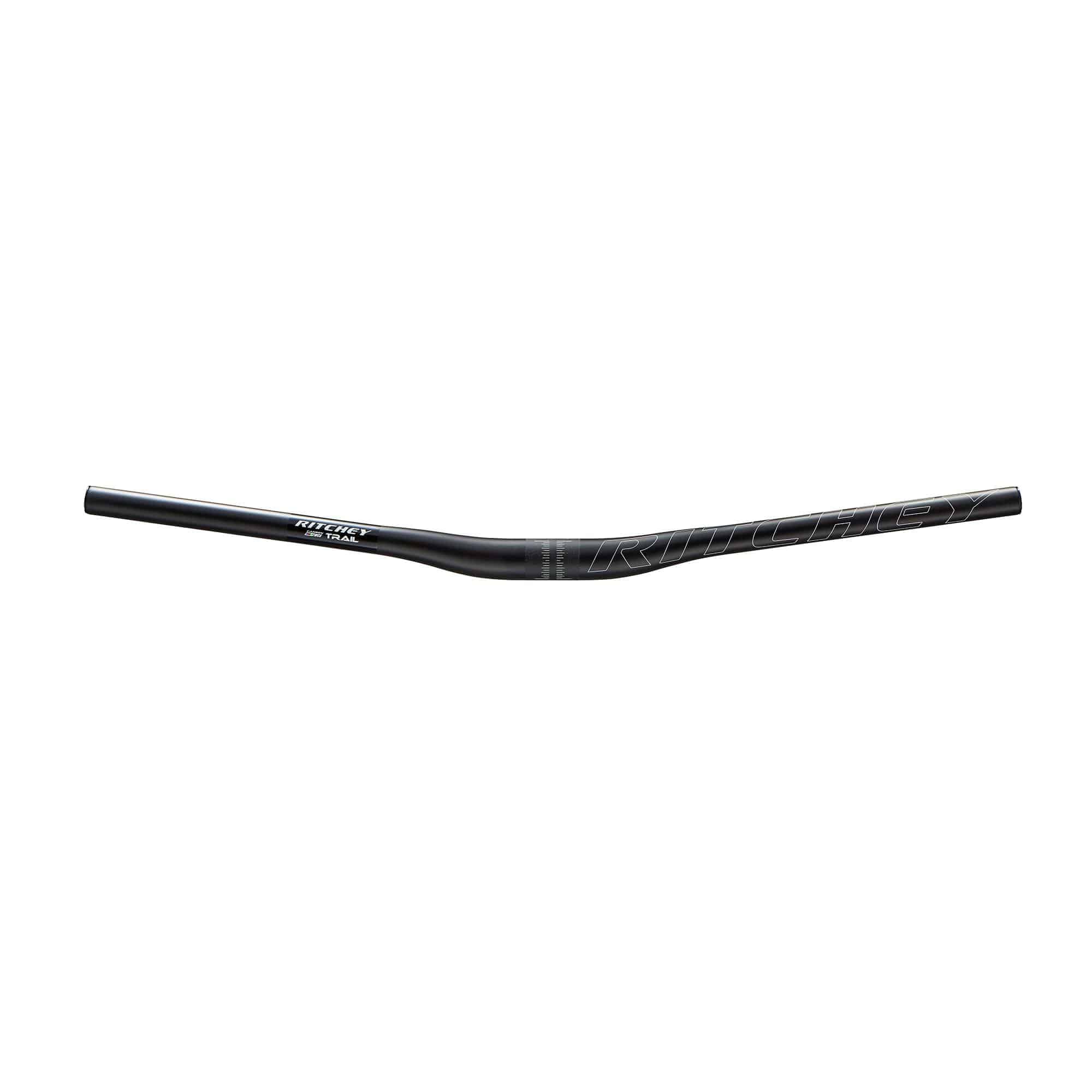 Ritchey Comp Trail Rizer MTB handlebar with 31.8mm clamp, double-butted alloy construction, designed for mountain biking components.
