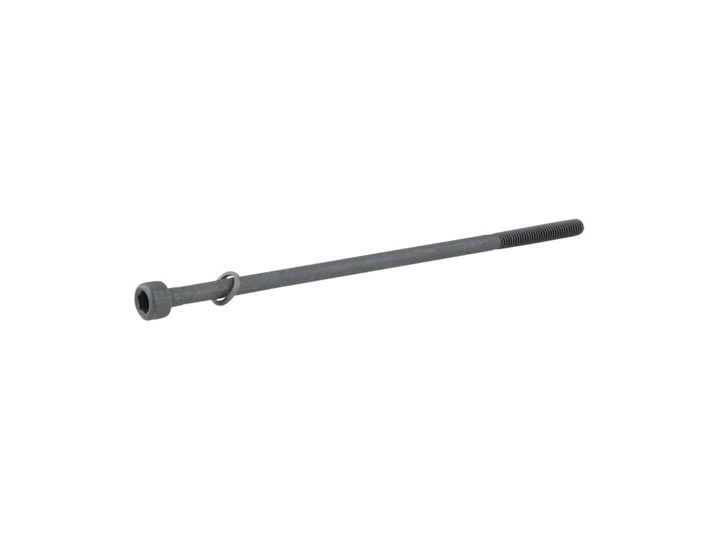 Black Trek Front Thru-Skewer 134.5mm bike wheel component for secure, durable bike wheel attachment.