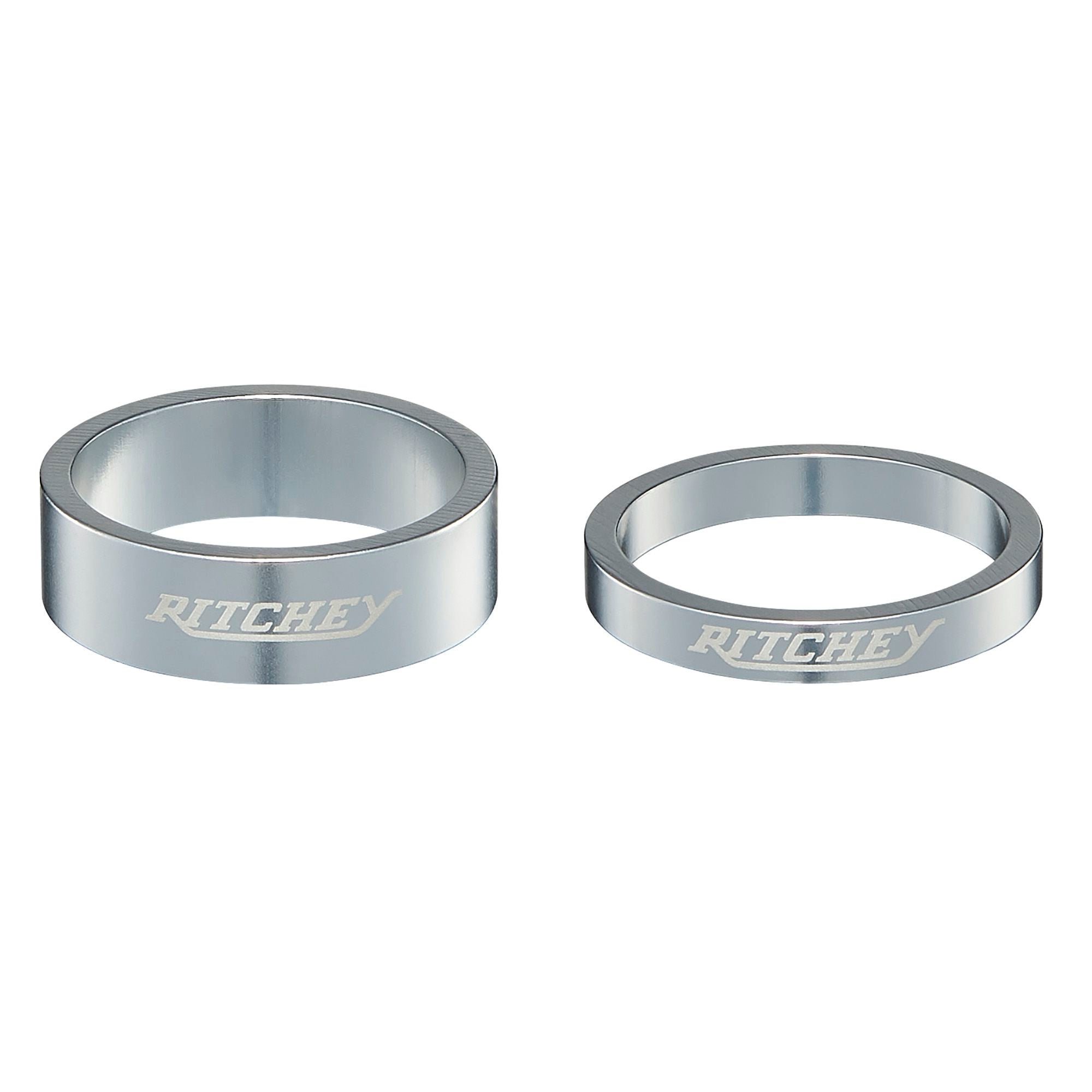 Ritchey Classic Headset Spacers: SILVER 28.6MM/2X10MM+3X5MM | Swinnerton Cycles