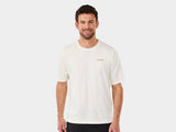 Trek Evoke mountain bike tech tee jersey, breathable unisex MTB shirt with lightweight fabric, designed for cycling comfort.