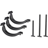 Thule 8898 Around-the-Bar Adaptor for roof carriers fitting Thule and aftermarket bars, shown on vehicle roof with bars attached.
