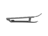 Trek 2023 Fuel EX 29 aluminum chainstay armor in black, provides frame protection, shown on bike component.