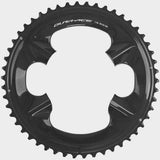 Shimano Dura-Ace FC-09 50T outer chainring for 11-speed crankset, showing the metal gear with teeth and branding details.