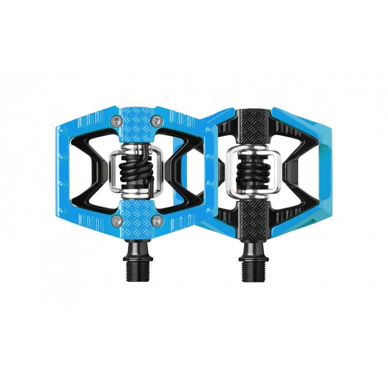 Crank Brothers Double Shot 2 hand pump with dual head for mountain and hybrid bikes, durable bike pump accessory.