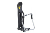 Topeak Modula Cage II black adjustable bike water bottle cage mounted on a bike frame.