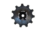 Enduro Bearings XD-15 ceramic jockey wheels for SRAM 9/11-speed drivetrains, white component with precision bearings.