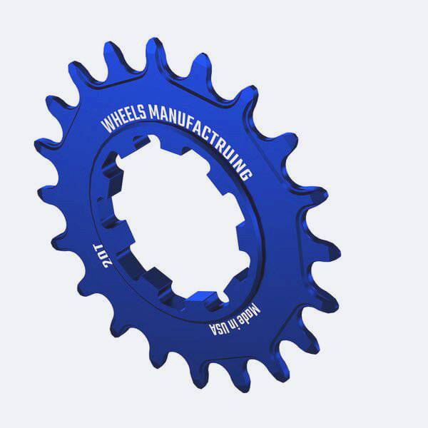 Blue Wheels Manufacturing Solo-XD 20-tooth aluminum cog for SRAM XD/XDR freehub, designed for mountain bike components.