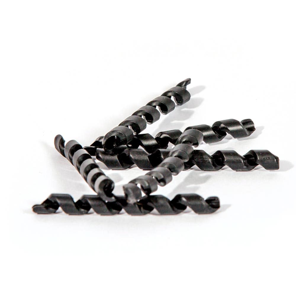 Fibrax spiral cable wraps for bike brake and gear cables, showing coiled black protective cable accessories.