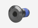 Trek M10x1 18.5mm black head suspension bolt for bikes, showing the threaded metal bolt with black finish.