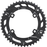 Shimano CUES FC-U6000-2 46T double outer chainring for 10/9 speed urban bike drivetrain components.