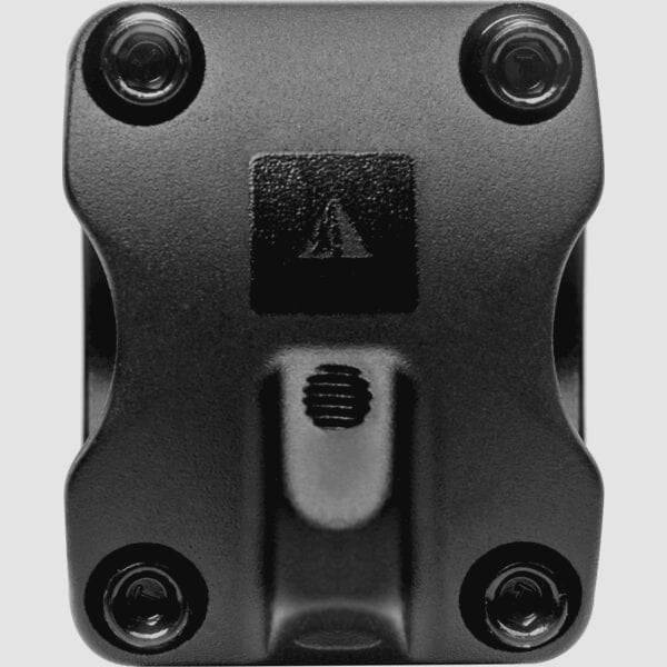 Profile Design TT/Tri bike stem with hydration system integration, 80mm length, 17.5° angle, cable routing, for aerodynamic cycling.