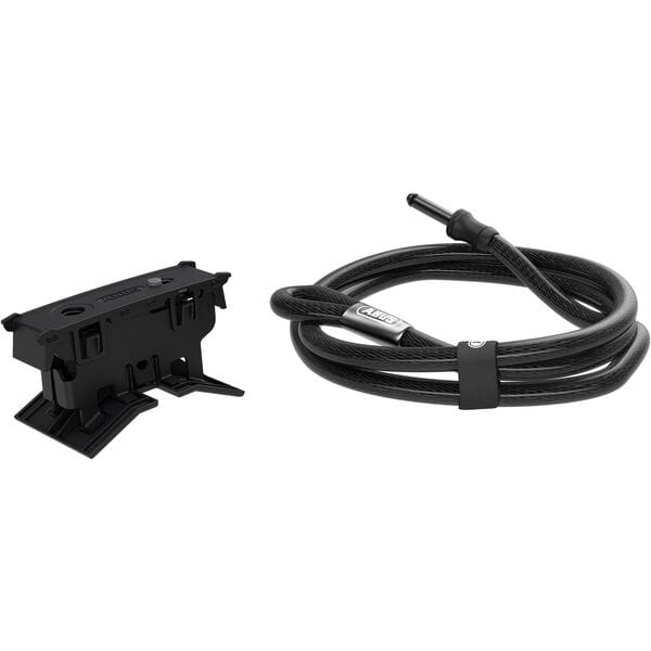 Thule 978500 high-grade lock with Abus cable for Epos and Easy Fold 3 bike racks, showcasing secure locking accessories.