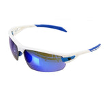 BZ Optics Pho Blue Mirror Bi-Focal Cycling Eyewear with magnification options, featuring blue mirror lenses for outdoor sports.