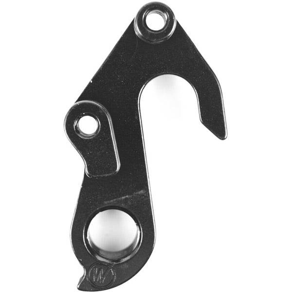 Wheels Manufacturing replaceable derailleur hanger dropout, CNC machined component for bike derailleur alignment.
