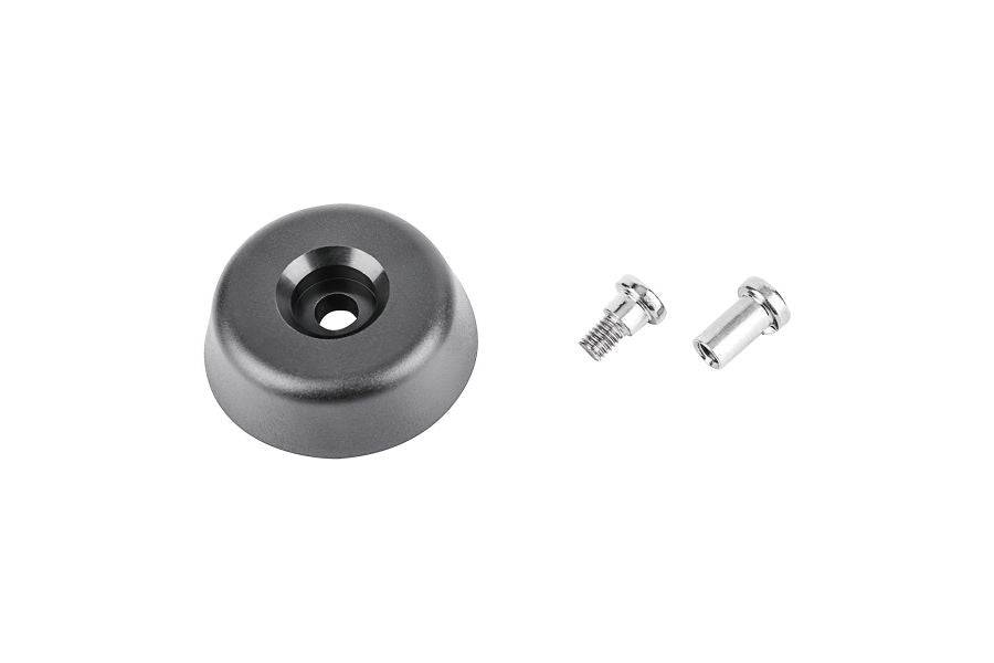 Topeak Spare Pakgo X bumper replacement with fitting hardware in black, designed for bike accessories or luggage.