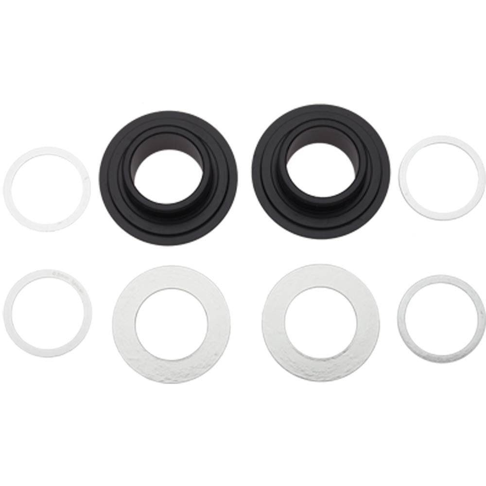 Problem Solvers BB30 adaptor spares and accessories for mountain bike crank compatibility, shown with various small components.