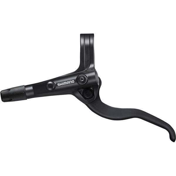 Shimano Acera BL-MT401 left hand hydraulic brake lever for mountain bike, black component with ergonomic design.