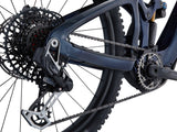 Giant Reign Advanced E+ 0 2026 electric mountain bike with SyncDrive Pro 3 motor and Maestro suspension, black and red frame