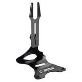 UNIOR adjustable bike display stand with rubber protection and non-slip base, ideal for bike workshops and maintenance.