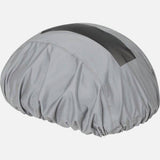 Reflective waterproof helmet cover by HUMP for adults, providing safety and weather protection for helmets in outdoor conditions.