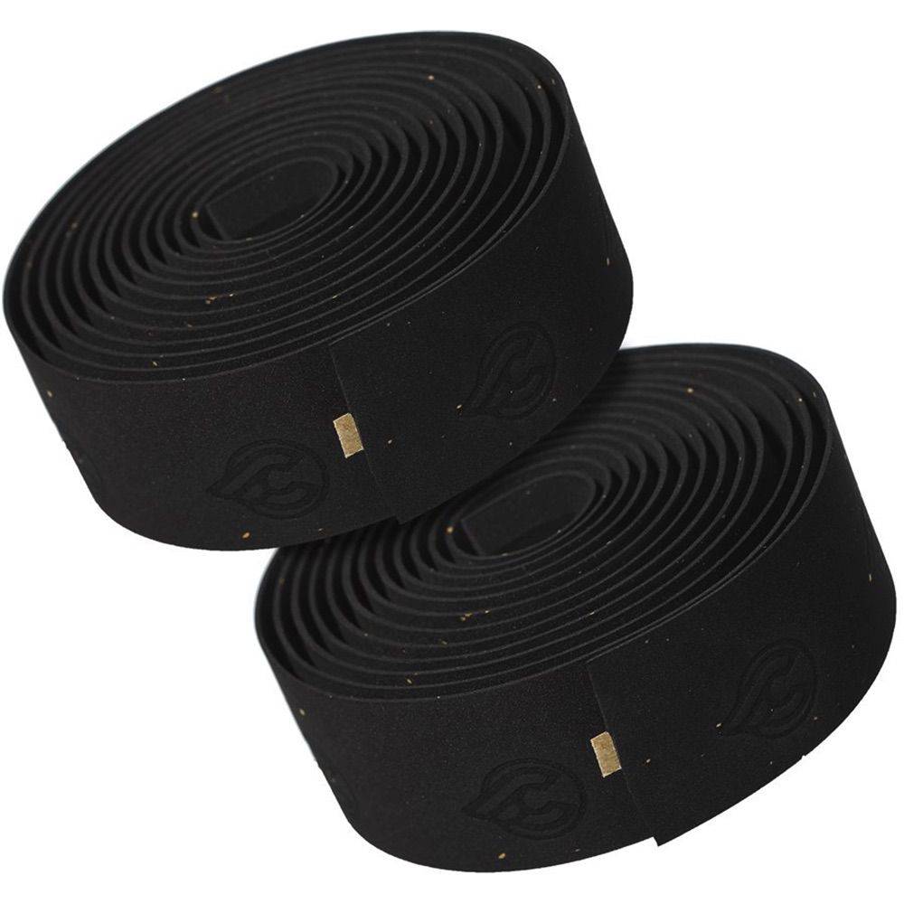 Black Cinelli Original Cork Bar Tape for cycling handlebars, offering durable comfort and a classic look for bike handlebar components.