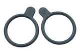 Black Topeak Whitelite bike light mounting bands, secure accessory straps for bike lights, durable and easy to install.