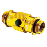Lezyne HP Flip Chuck ABS air pump accessory with Air Bleed System for Presta and Schrader valves, shown with ergonomic design.