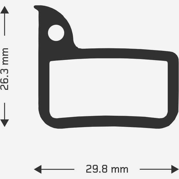 Aztec disc brake pads for Sram HRD Red 22 and Force 22 e-bike components, shown with metal backing and friction material.