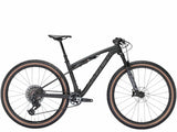 Trek Supercaliber SLR 9.8 X0 AXS T-Type Gen 2 cross-country race mountain bike with sleek frame and advanced components.