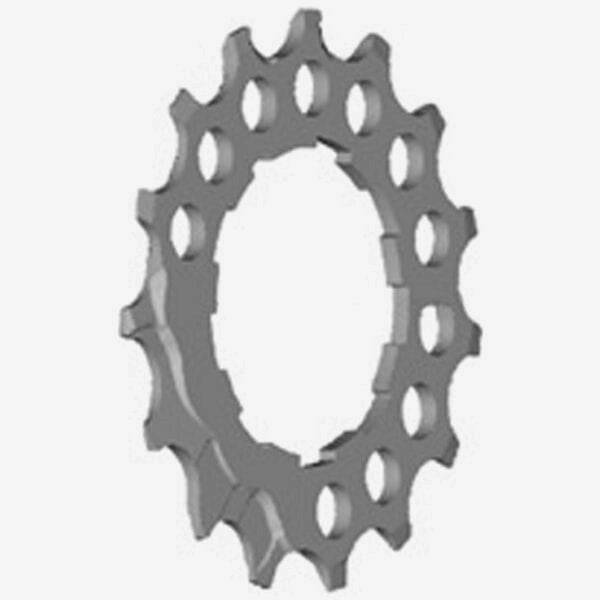 Shimano CS-LG700-11 15T sprocket replacement for smooth gear shifting, shown with gear components and Shimano branding.