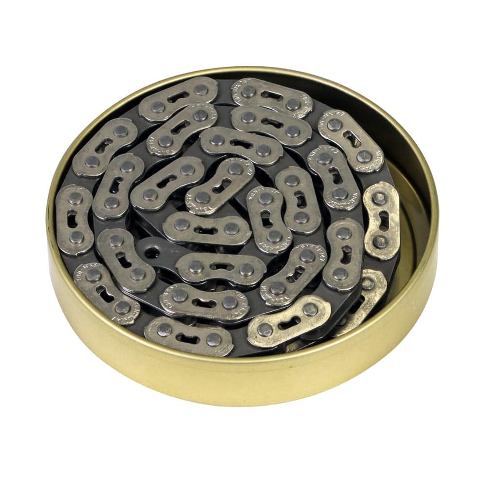 Gusset Components MX SS 1/8-inch BMX and singlespeed bike chain with 102 links, silver color, designed for durable use